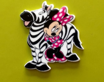 Minnie with Zebra Planar Resin