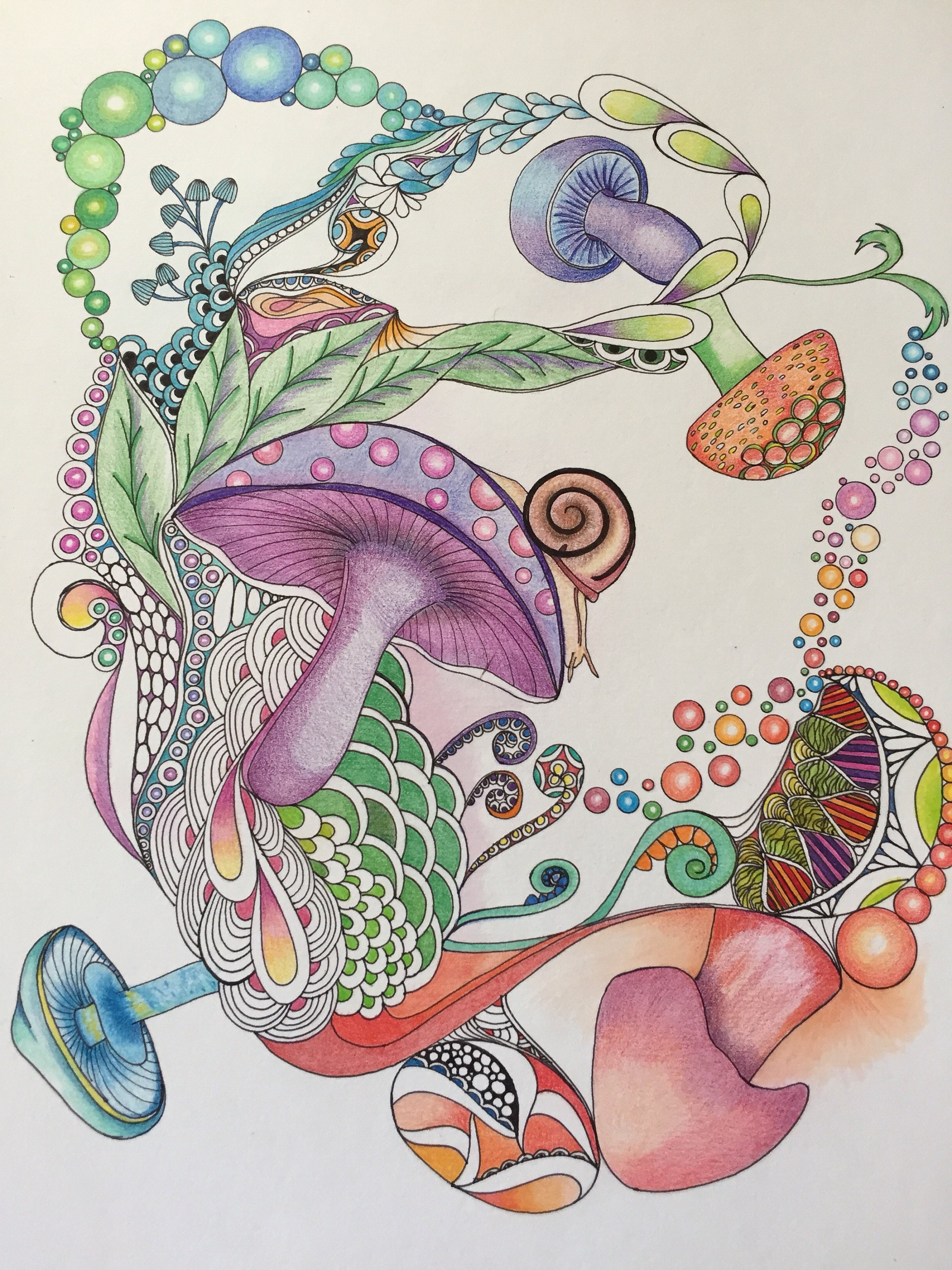 Trippy mushroom art image