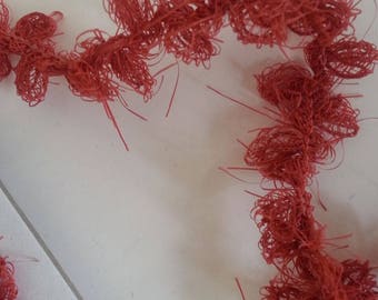 GALON EN RAPHIA Couleur Corail