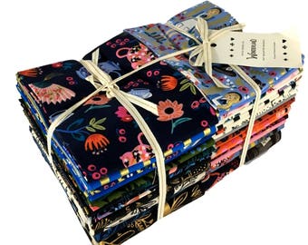 Cotton + Steel fabric-"Wonderland"-Fat Quarter Bundle, 32 different fat quarters, modern fabric, alice in wonderland fabric,Storybook fabric