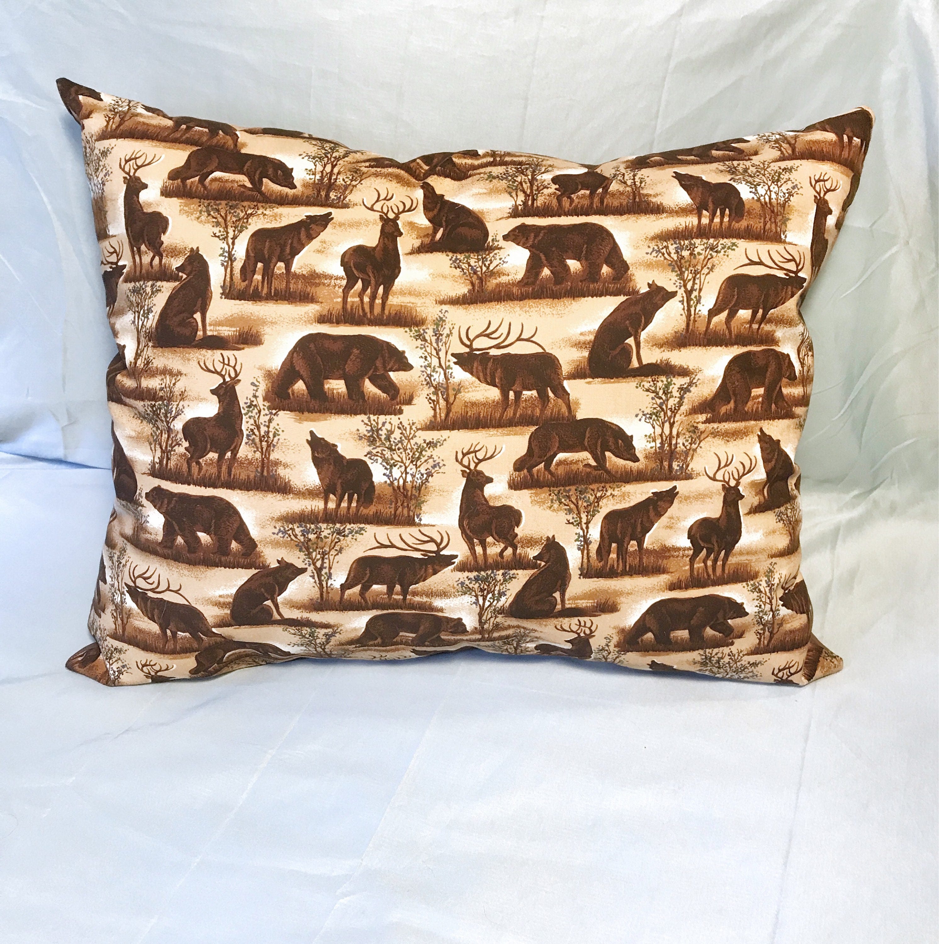 Wildlife Throw Pillow Handmade Pillows Gifts for Hunters