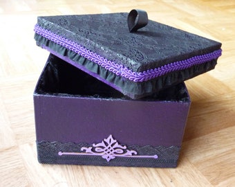 Coffet jewelry box velvet Interior