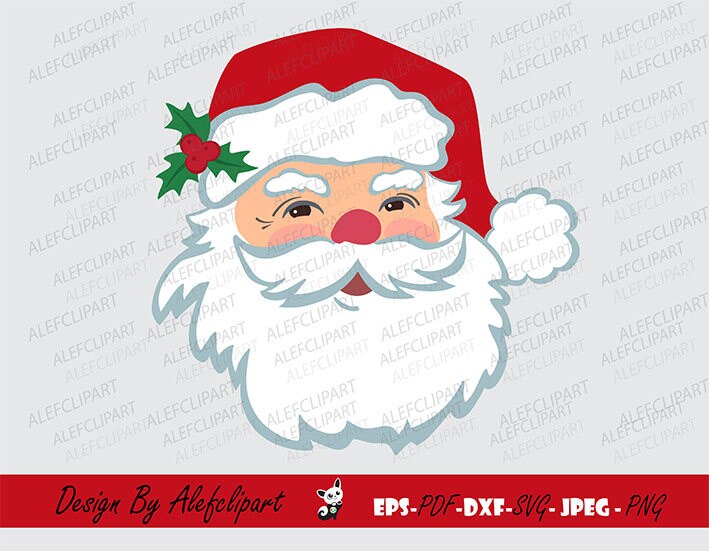 Download Santa Face SVGepsjpg Christmas Santa Claus SVG Christmas