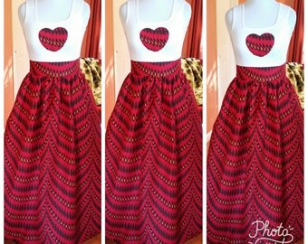 African Maxi Skirt