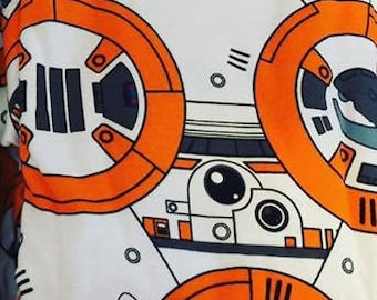 Star Wars, Star Wars knit fabric, BB8, R2D2, C3PO, Star Wars fabric