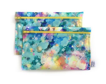 Sacs à collation réutilisables - Confettis - Reusable snack bags - 2 snack bags - Confettis