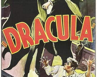 Back to School Sale: DRACULA Movie Poster Horror Vampire Bela Lugosi 1931