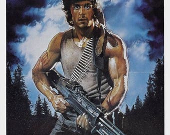 Back to School Sale: FIRST BLOOD Movie Poster Stallone Rambo