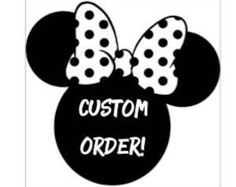 Custom Minnie Mouse Ears!