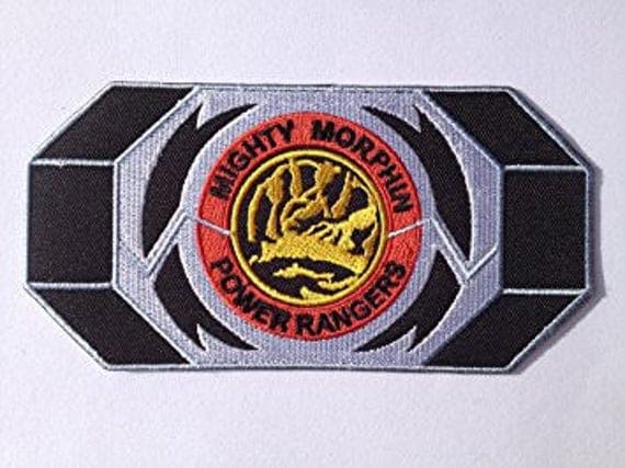 Blue Power Ranger Morpher Patch Embroidered Iron on Badge