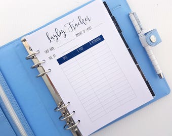 A5 Layby Tracker Printed Planner Inserts | Layby Tracker | Lay by Tracker | A5 large Kikki K Filofax planner refill | A5 planner inserts