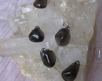 Apache Tears Pendant, Apache Tears, Apache Tears Crystal Pendant, Apache Tears Tumbled Pendant, Apache Tears Brown Crystal Pendant, Apache