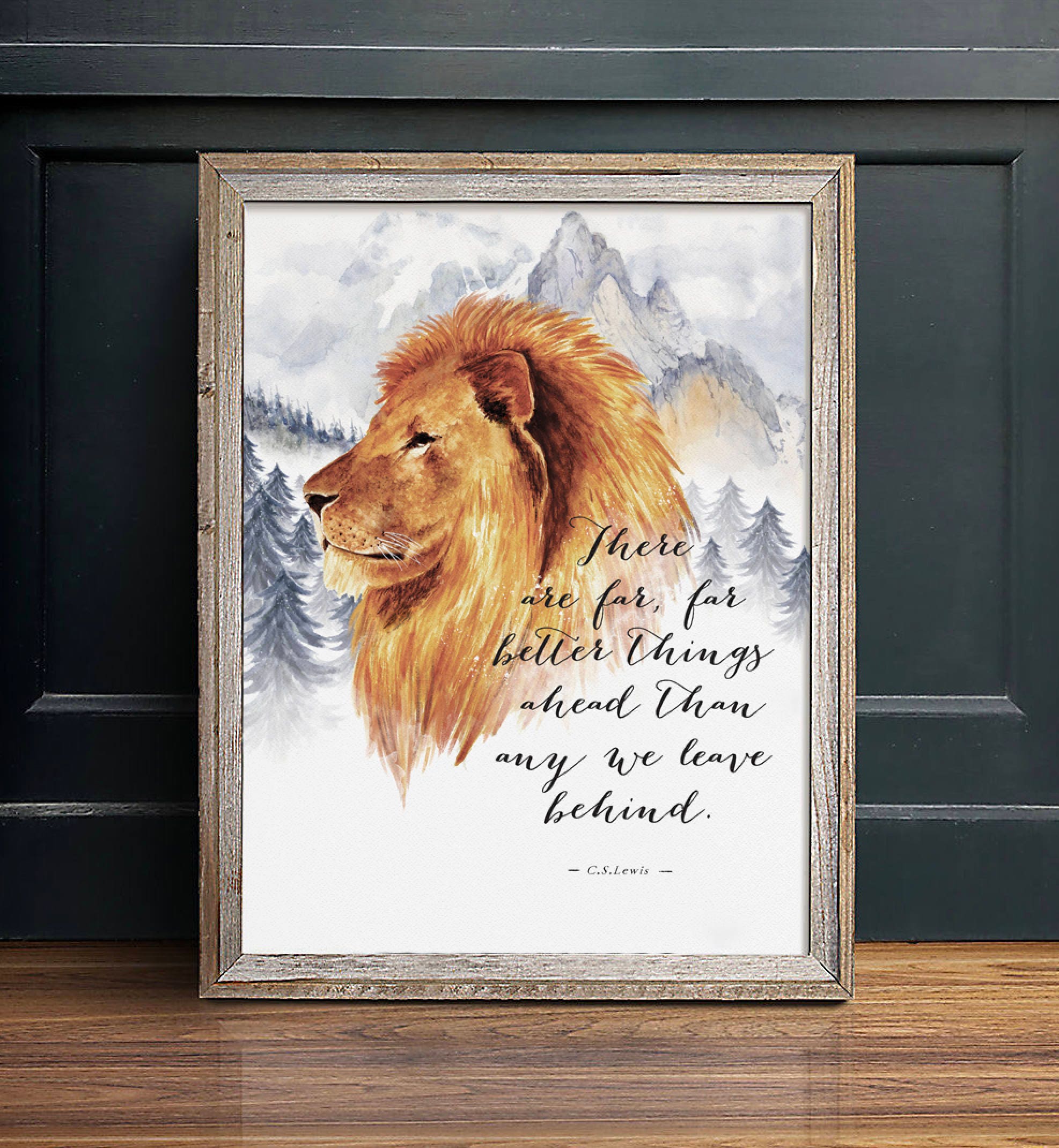 aslan quote narnia art print cs lewis printable quote