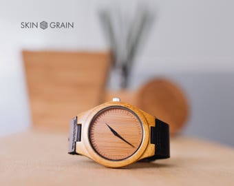 Wooden Watch, Personalized Mens Watch, Mens Engraved Watch for Him, Boyfriend Gift, 5th Anniversary Gift, Husband Gift, Watches for Men