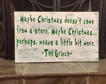 Grinch sign | Etsy