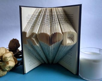 Wedding Gift for the Couple, Folded Book Art made from a love story