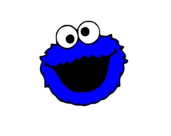 Cookie Monster SVG 3 LAYERS