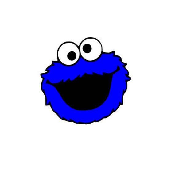 Cookie Monster Face Svg