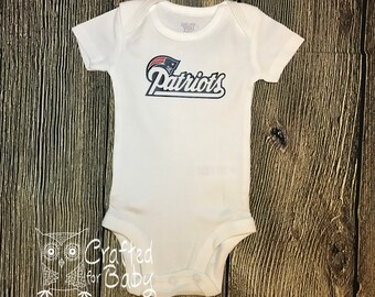 New England Patriots Themed Bodysuit Infant Baby