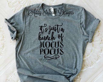 Hocus Pocus Shirt, Ladies Halloween Shirt, Graphic Tee, Women's Fashion, Ladies Graphic Tee