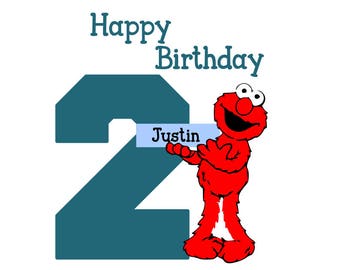 Download Elmo birthday svg | Etsy