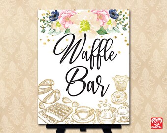 Printable waffle bar | Etsy