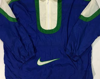 Vintage Nike Windbreaker half zip anorak pattern retro 90s