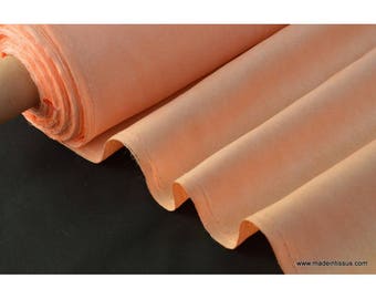 tissu faux uni saumon pour nappe et décoration par 50cm.