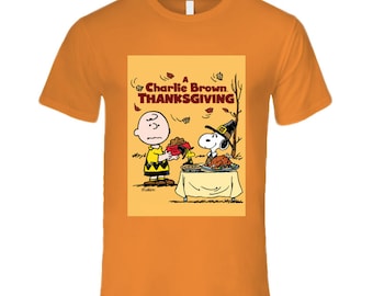 The Peanut Gang - Charlie Brown Thanksgiving Men's Fitted T Shirt