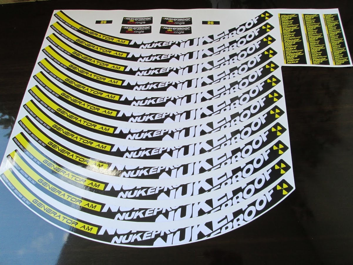 Nukeproof Generator Nukeproof Hub Decal Kit Style Rim Decals