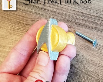 Star Trek Pull Knob Dresser Knob Drawer Pull Geek Trekkie Home Decor Star Trek Home Accessories Geek Home Decor