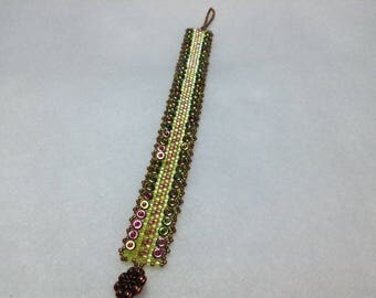 Delightful lime and florescent bracelet