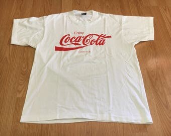 Vintage Coca Cola T-Shirt Screen Stars Men's XL