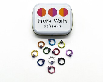 Small Stitch Markers - Ring Markers - Gifts for Knitters - Snag Free Stitch Marker - Knitting Marker - Stitch Markers for Knitting - Knit