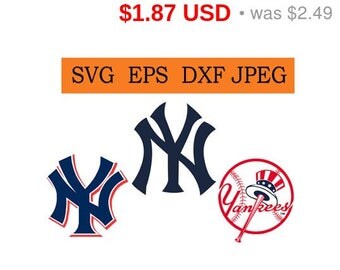 Sale 25% - New York Yankees logo in SVG / Eps / Dxf / Jpg files INSTANT DOWNLOAD!