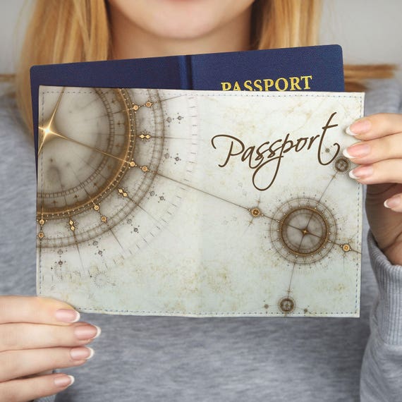 Marble Passport Holder Leather Passport Wallet Travel Leather