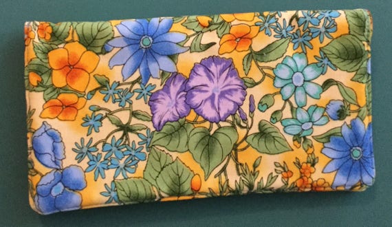 Beautiful Floral checkbook cover checkbook holder check