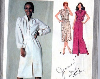 GOODBYE SUMMER SALE Vintage 70's Dress Pattern: Simplicity 9224; size 14, bust 36; Disco! Secretary! So versatile! c. 1979