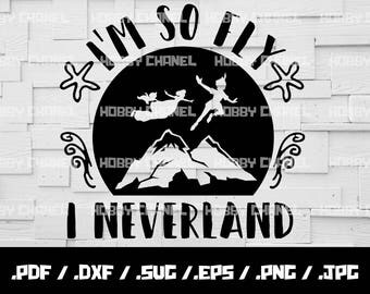 I'm so fly i neverland svg, peter pan svg, tinkerbell svg, girls svg, Silhouette studio, Sure Cuts A Lot, instant download