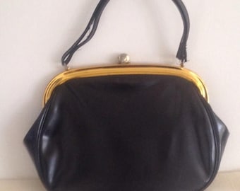 Anniversary Sale Ladies Vintage Black Patent Purse