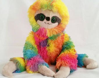 rainbow sloth stuffed animal