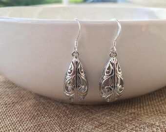 Filigree Teardrop Earrings