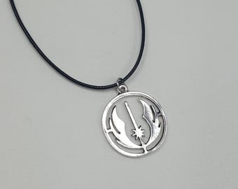 Jedi Pendant Necklace, Star Wars Necklace, Star Wars Jewelry, Jedi Jewelry, Star Wars Inspired Necklace