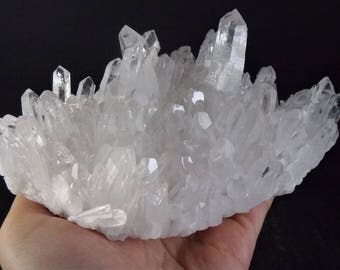 Beautiful Top Grade Natural Clear Quartz Terminated Crystal Cluster Rock Mineral Specimen Chakra Reiki Healing Gemstone