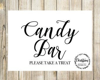 Printable Candy Table Signs