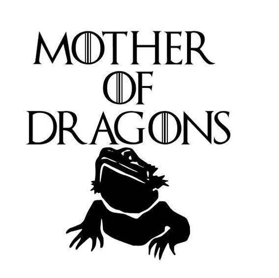 Mother of Dragons Bearded Dragon Decal