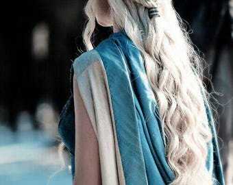 Daenerys Targaryen / Khaleesi / Game Of Thrones - Cosplay / Halloween - custom styled - Heat resistant synthetic lace front wig - Bespoke