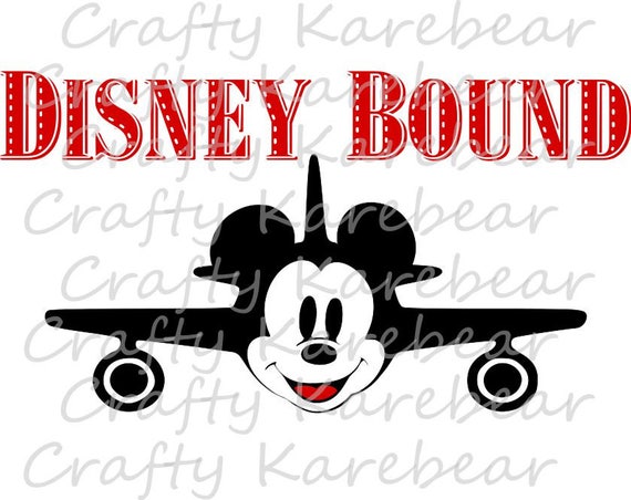 Download Disney Bound Mickey Disney Plane SVG Digital File Download