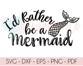 Download Mermaid svg quote | Etsy