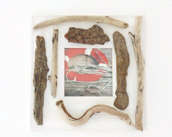 picture frame wood floated - your choice - 10.5 x 10.5 cm
